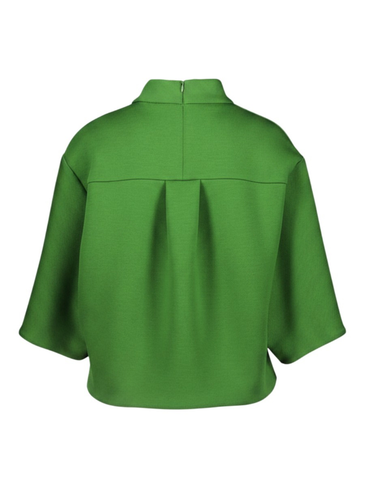 Groene Bloes in dikke stof met streep in midden Natan Felix Edition 5