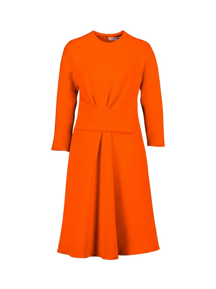 Oranje jurk in Scuba FINO Natan
