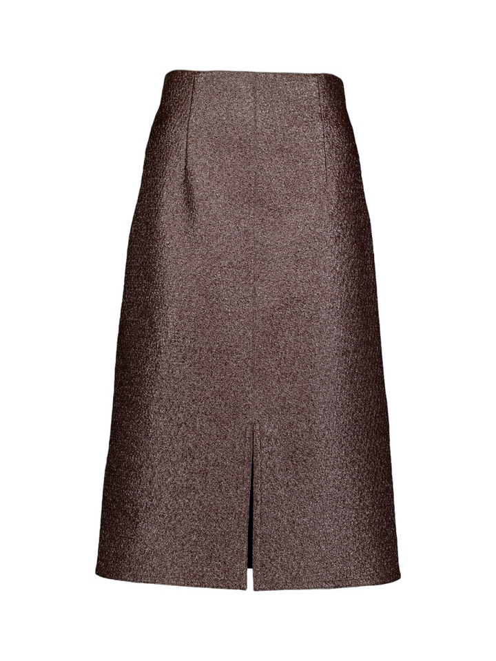 Bruine rok in structuur lederlook Free Natan 