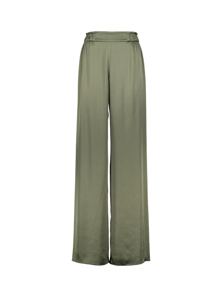 Groene soepelvallende broek Ficeo Natan
