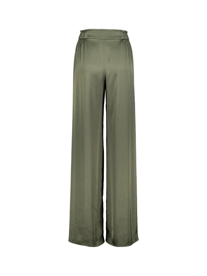 Groene soepelvallende broek Ficeo Natan