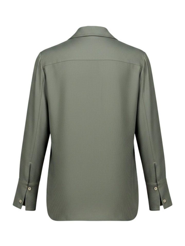 Kaki groene blazer met samenhangende bloes Fesar Natan 