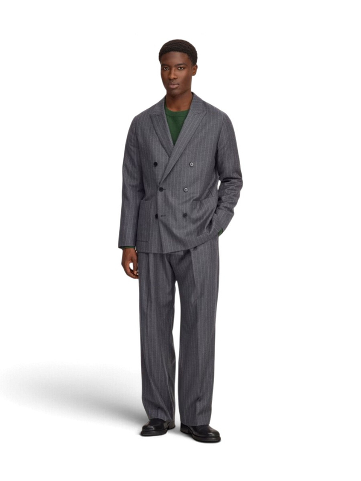 Grijze gestreepte blazer met zakken NN.07