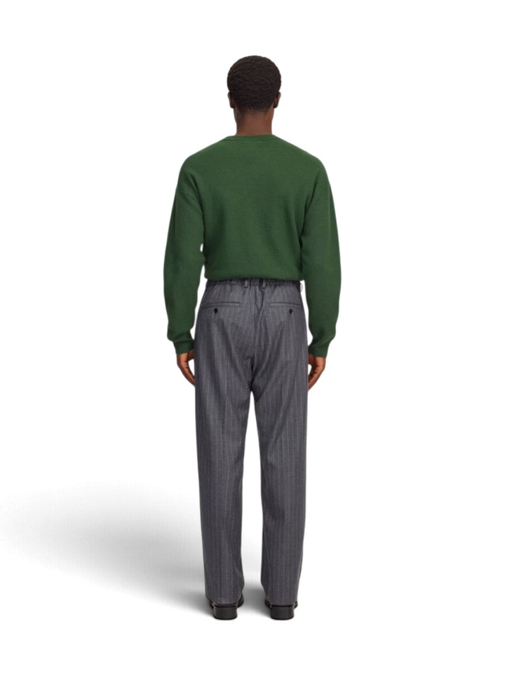 Grijs/wit gestreepte broek met plooien NN.07