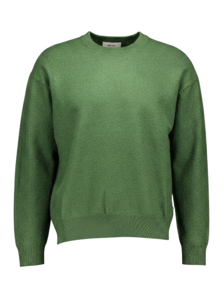 Groene wollen pull met ronde hals JASPER NN. 07