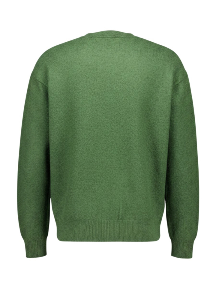 Groene wollen pull met ronde hals JASPER NN. 07