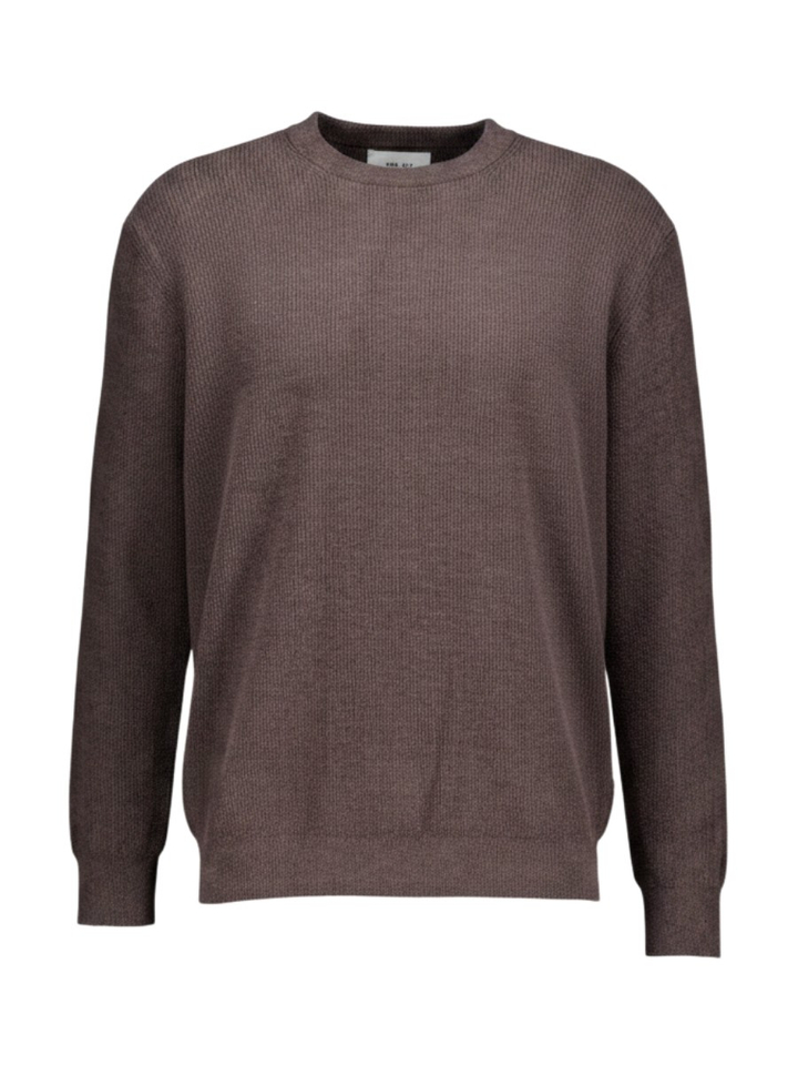 Donkerblauwe sweater met een ribbelsteek DANNY NN. 07