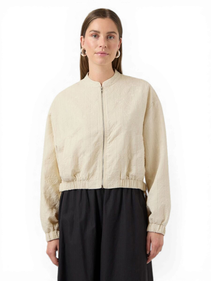 Beige vest met bloemprint Yasphilina Y.A.S. 