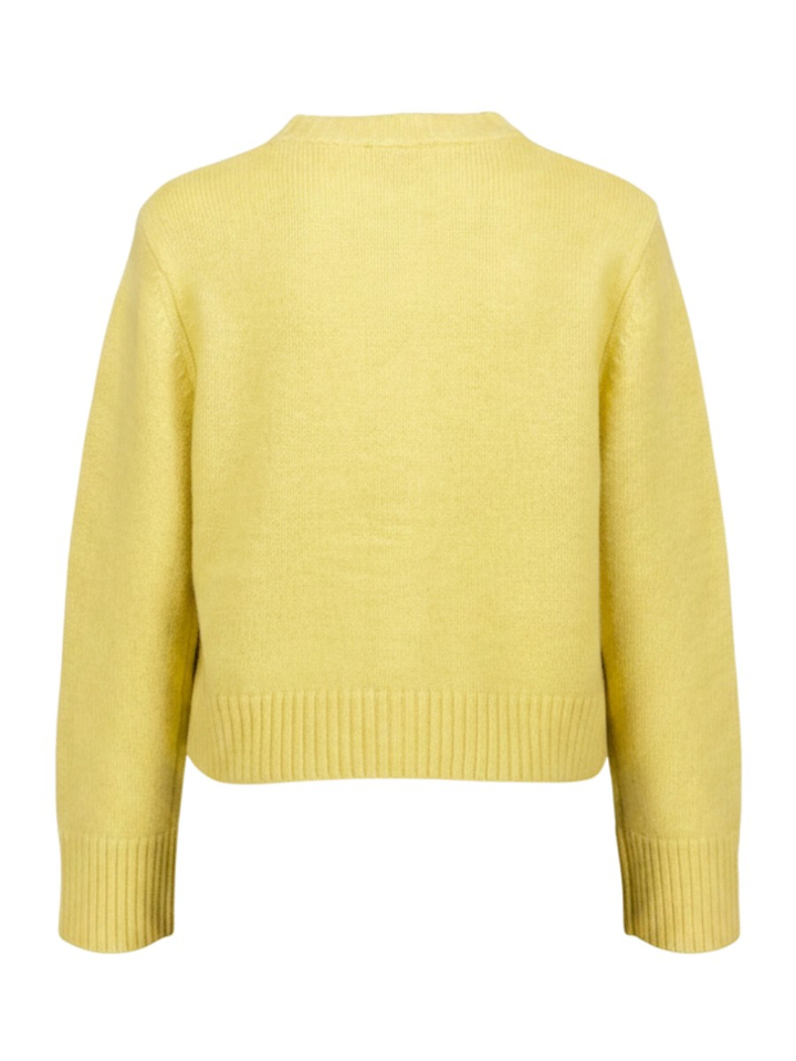 Gele cardigan met knopen Beverly Jeff