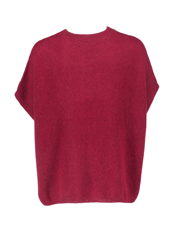 Bordeaux oversized trui met korte mouwen Otis Jeff 