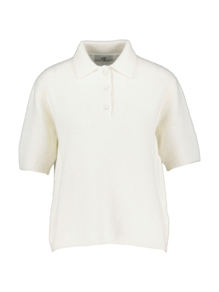 Witte gebreide polo Ollie Jef