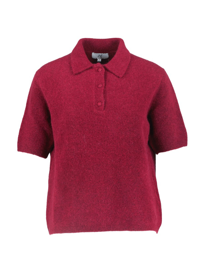 Bordeaux gebreide polo Ollie Jeff