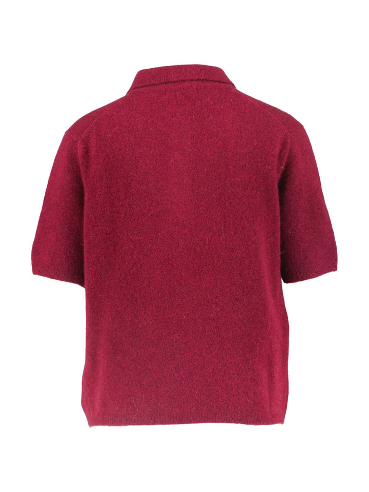 Bordeaux gebreide polo Ollie Jeff