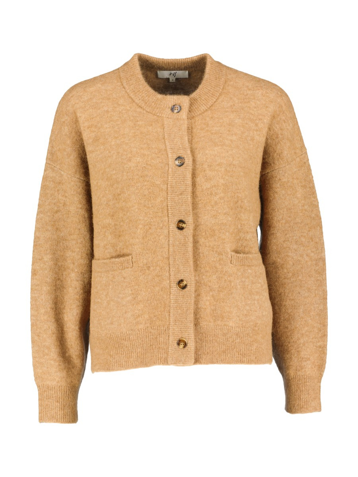 Bruine gilet met knopen Jeff