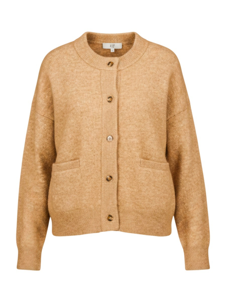 Oranje cardigan met knopen Alix Jeff