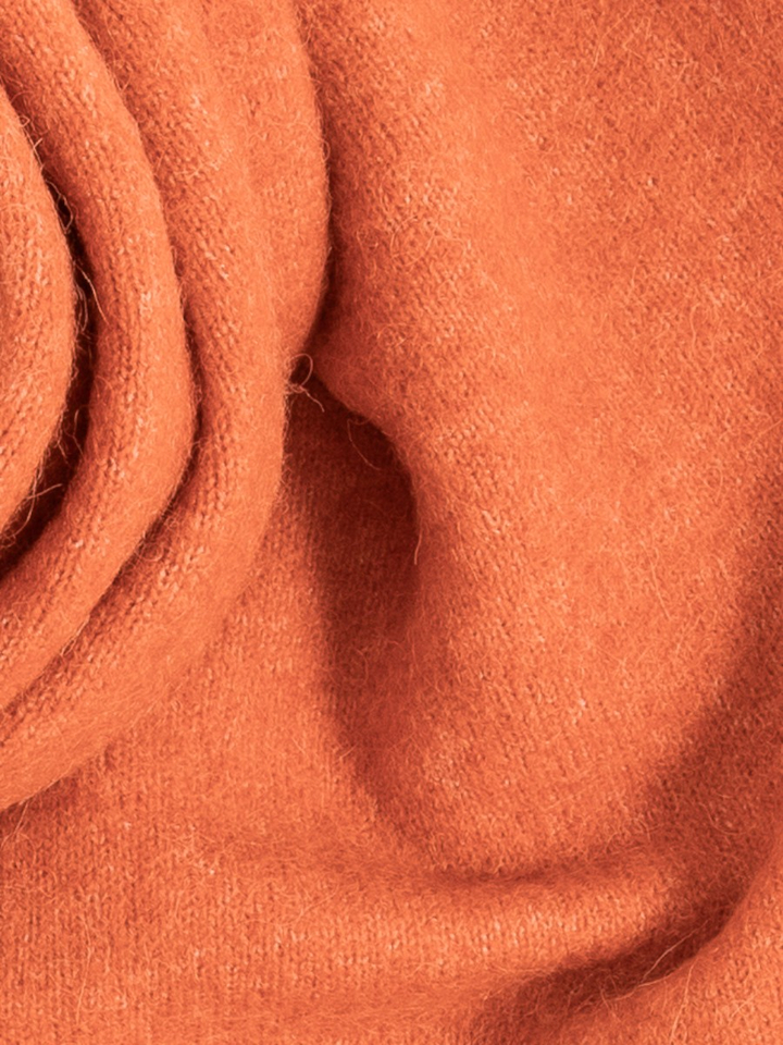 Oranje sjaal met Alpaca wol Anita Jeff
