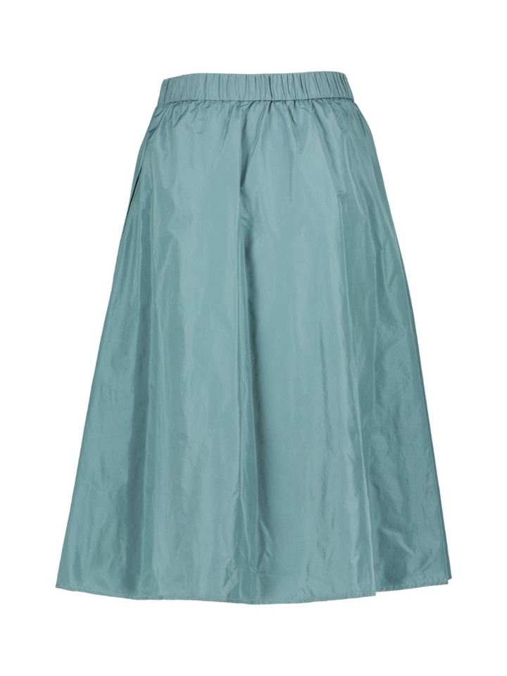 Blauwe halflange rok met plooien Rosso 35 