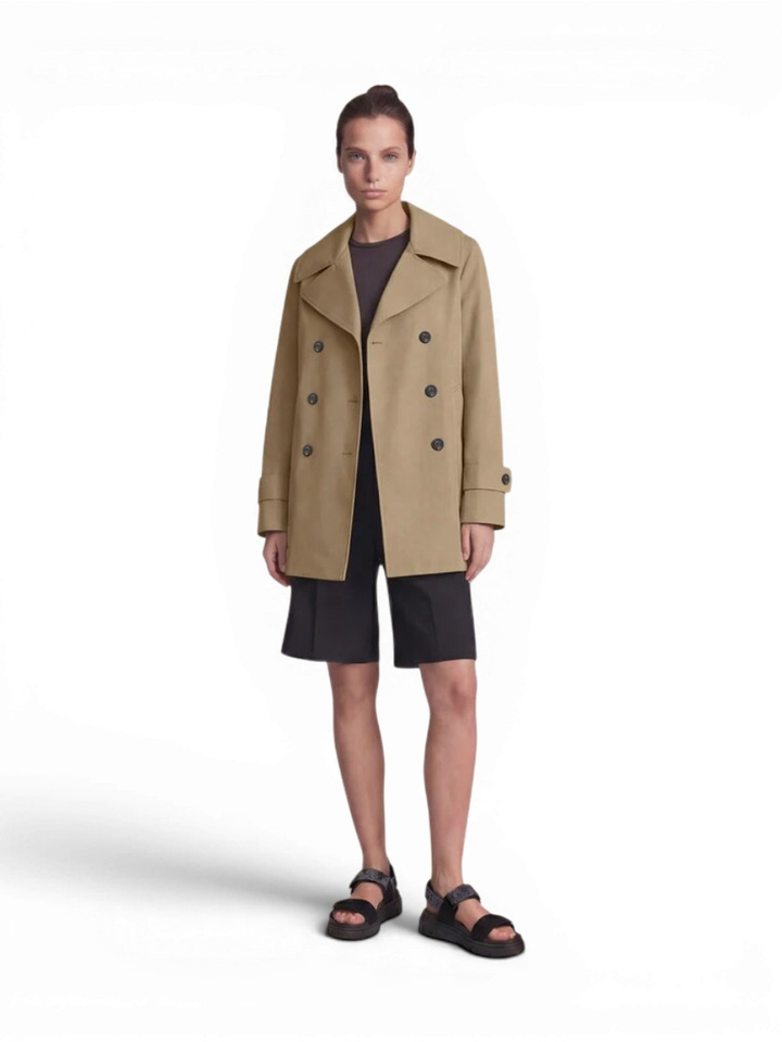 Beige trenchoat met kap Save The Duck