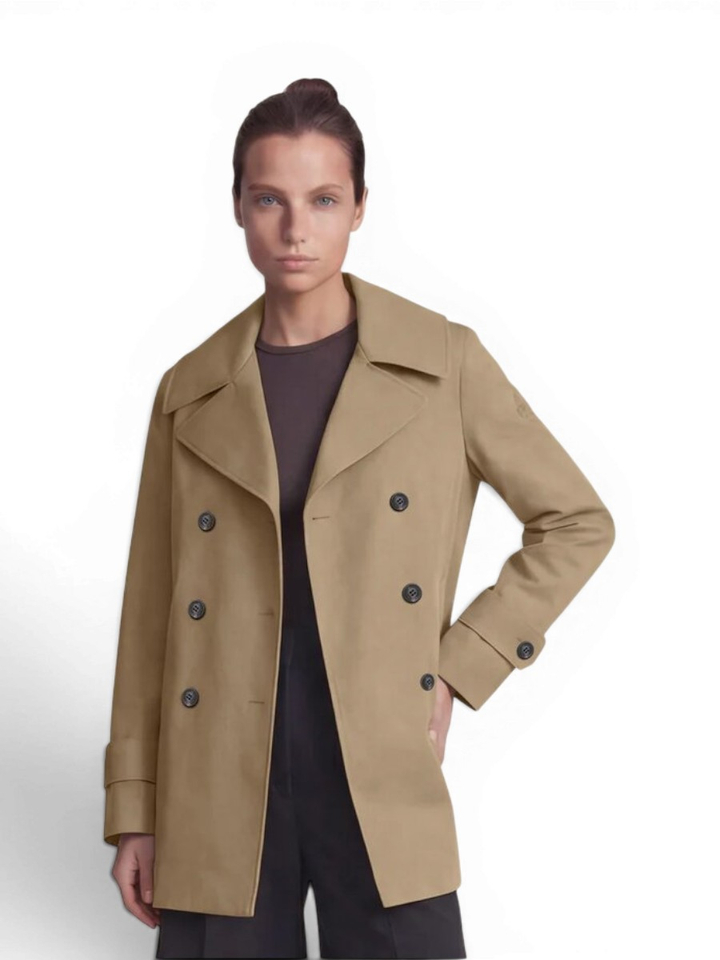 Beige trenchoat met kap Save The Duck