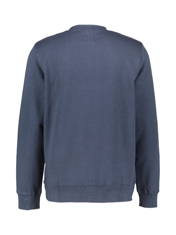 Donkerblauwe katoenen sweater Doubke A By Wood Wood