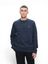 Donkerblauwe katoenen sweater Doubke A By Wood Wood 