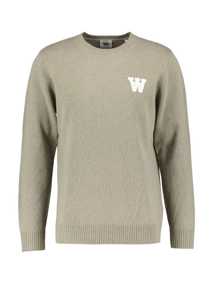 Groene wollen trui Double A By Wood Wood
