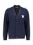 Donkerblauwe gebreide cardigan in wol Double A By Wood Wood 