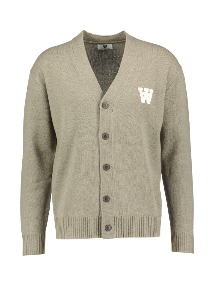 Groene ewollen cardigan Double A By Wood Wood 
