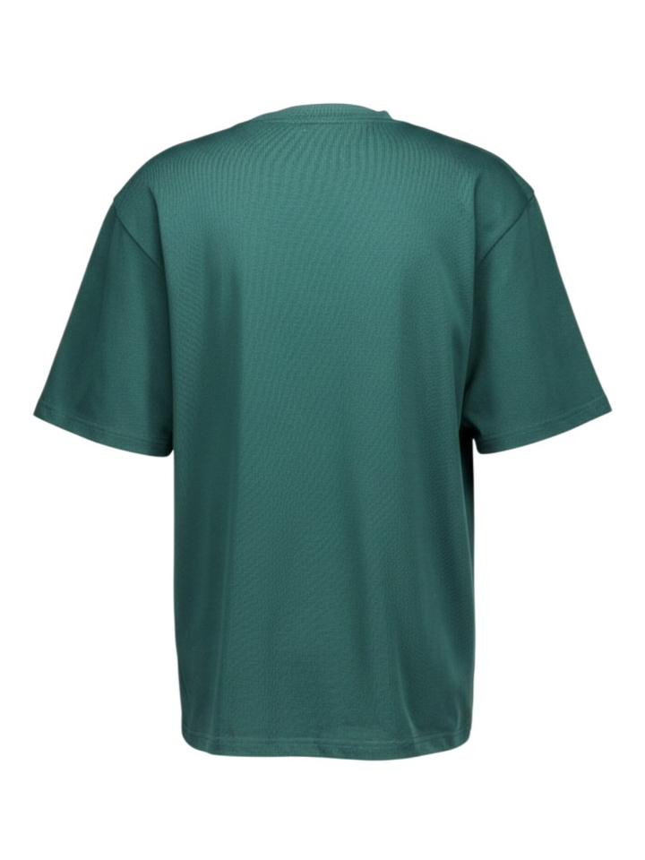 Donkergroene t-shirt met logo Double A Wood Wood