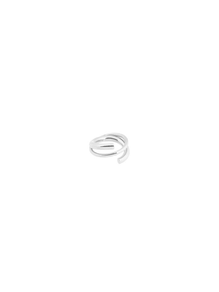 Zilver ring Cutted Bandhu 
