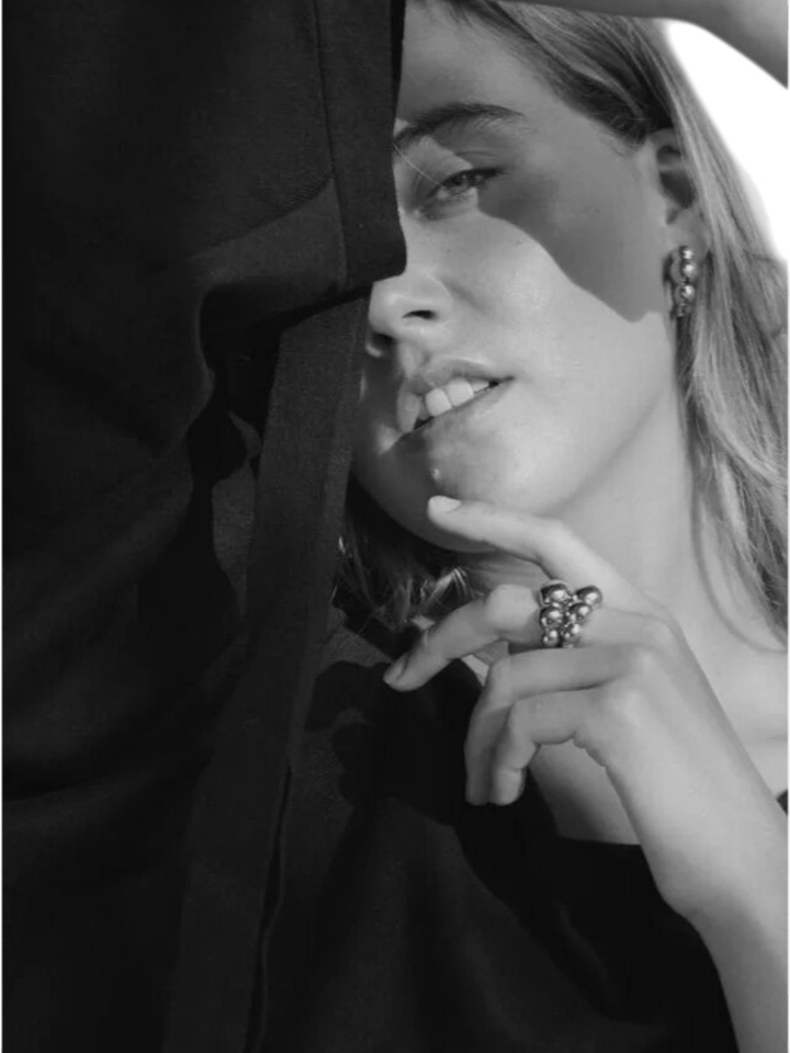 Zilver oorbellen Dot Bandhu