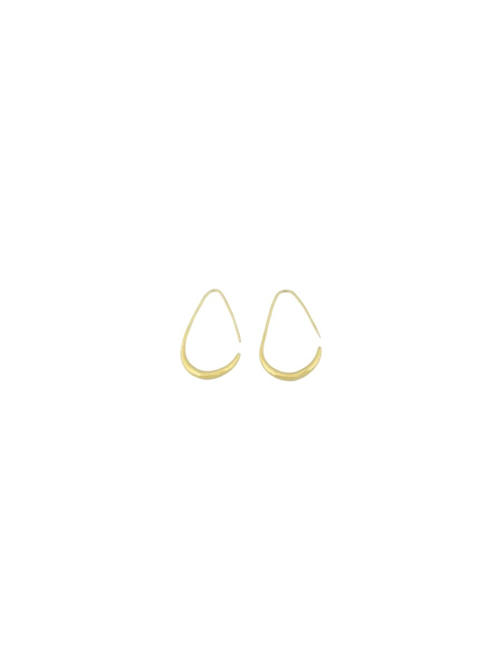 Gouden oorbellen Teardrop Bandhu 