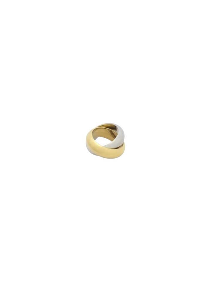 Gouden en zilver ring Better Together Bandhu 