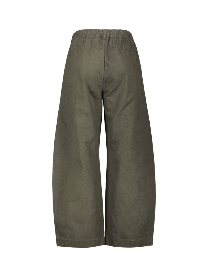 Kaki groene loose fit broek O'mer