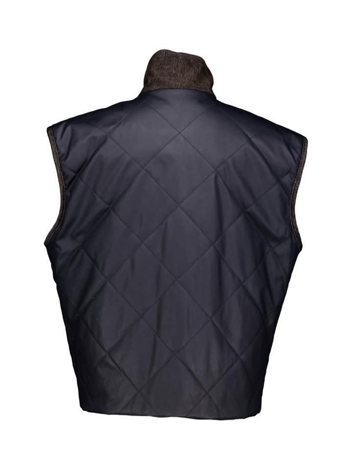 Blauwe bodywarmer met teddy Justa Collectors Club