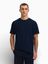 Donkerblauwe T-shirt Slhadam Selected 