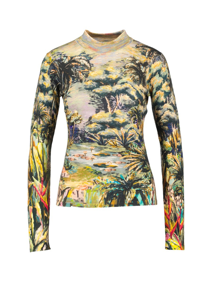 Meerkleurige t-shirt met lange mouwen Farm Rio