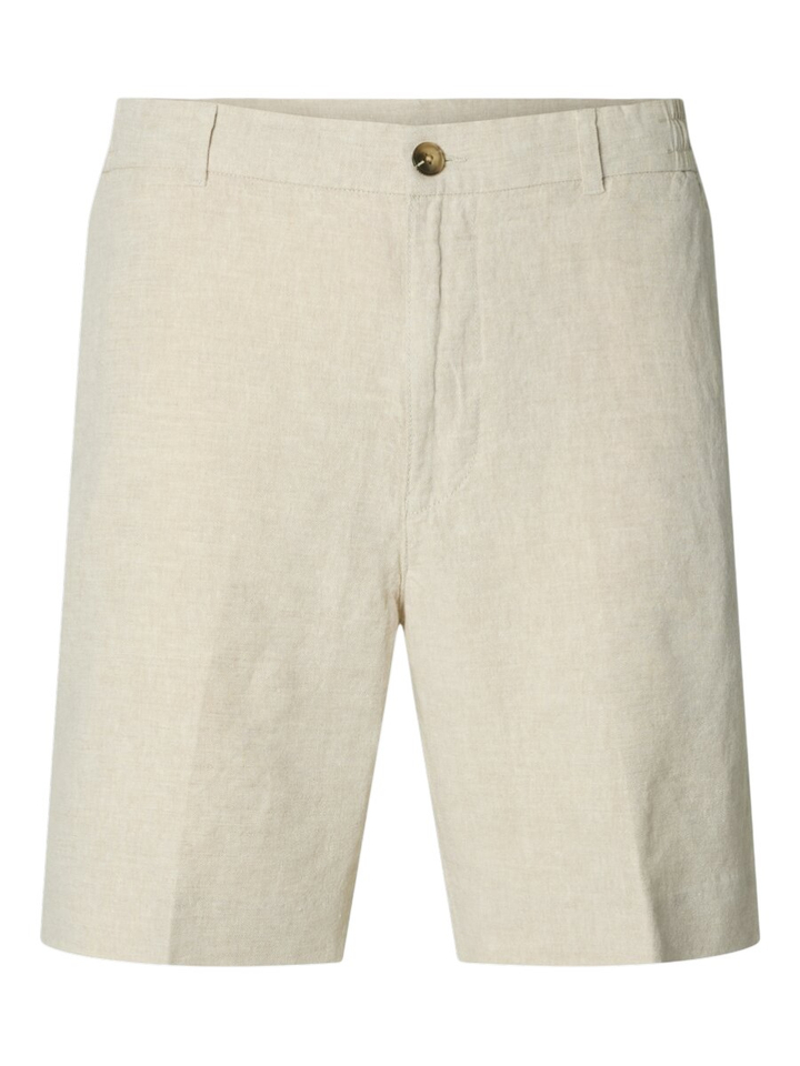 Beige linnen short Selected 