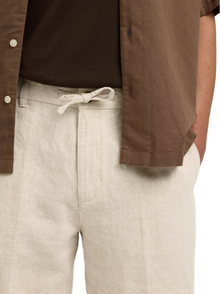 Beige linnen short Selected 