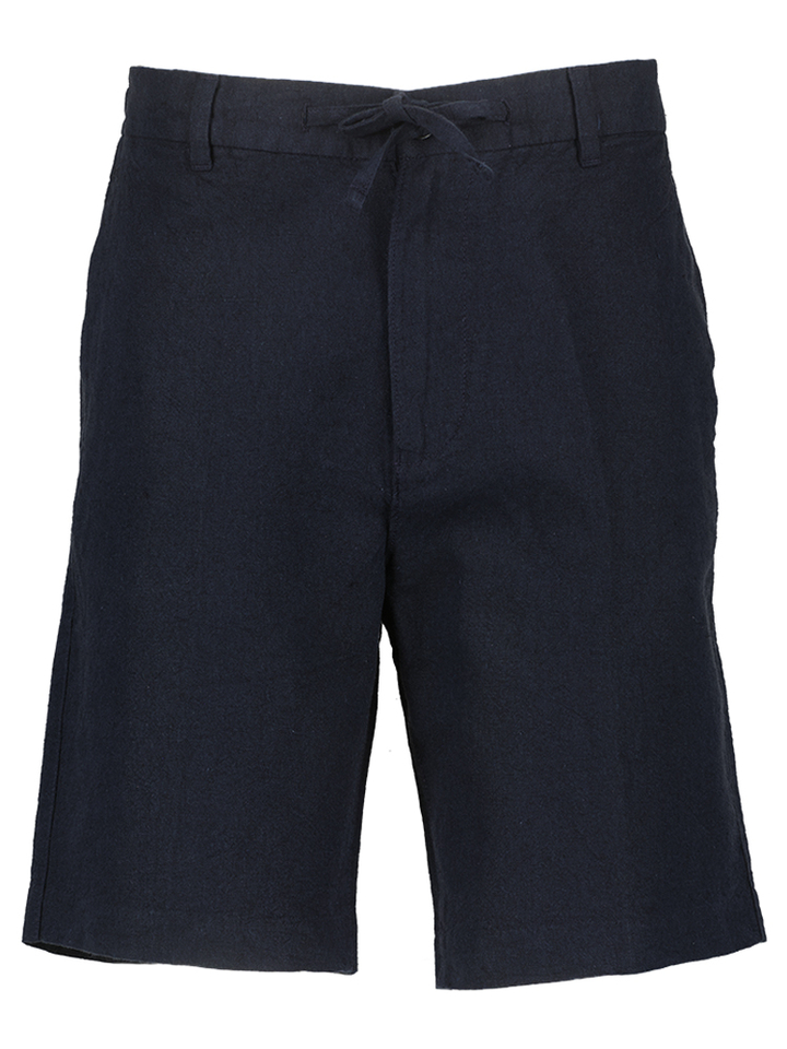 Donkerblauwe linnen short Selected