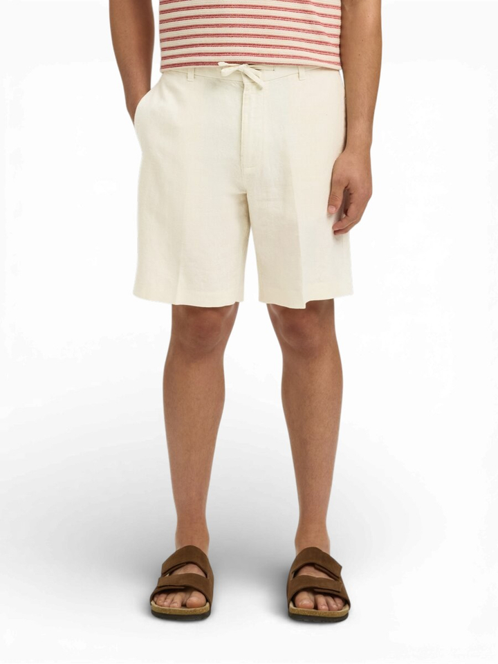 Witte linnen short Selected 