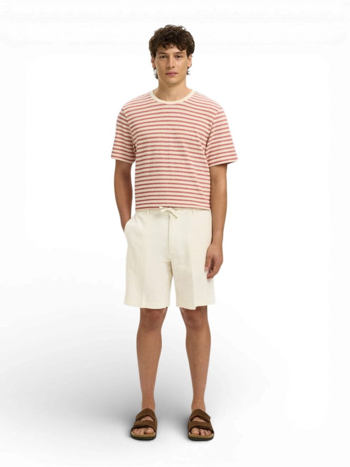 Witte linnen short Selected 