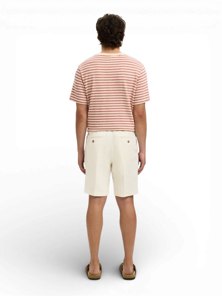 Witte linnen short Selected 