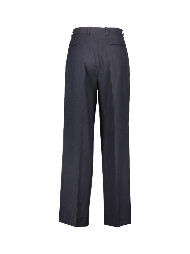 Donkerblauwe geklede broek Herman