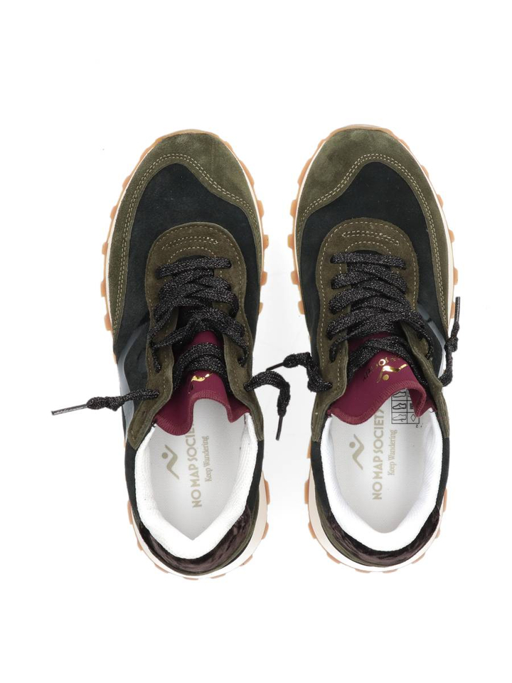 Off black/deep green lage sneakers Nomap Society