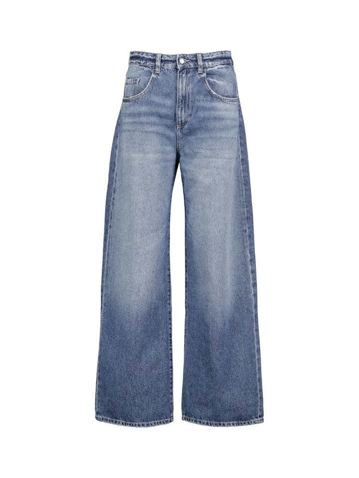 Blauwe wide leg jeans Poppy Icon 