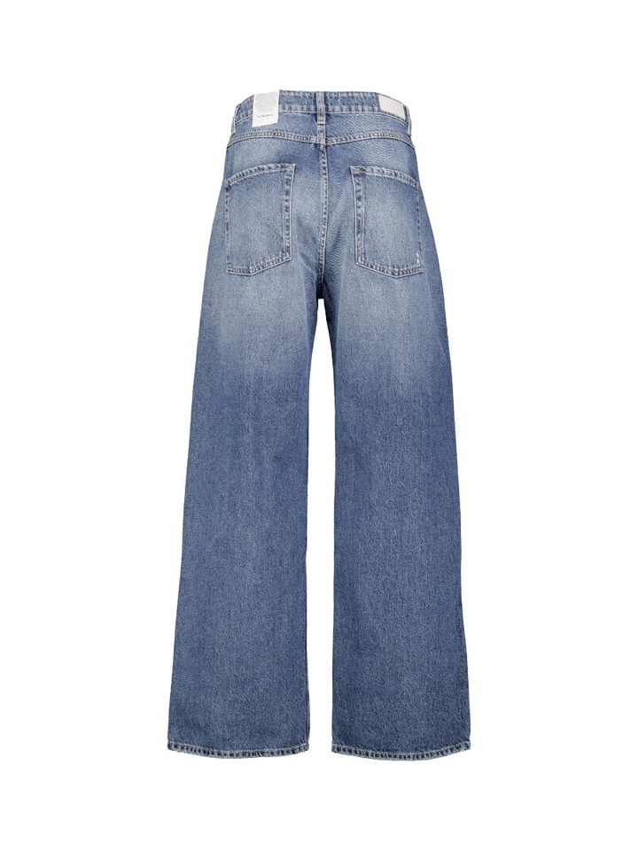 Blauwe wide leg jeans Poppy Icon 