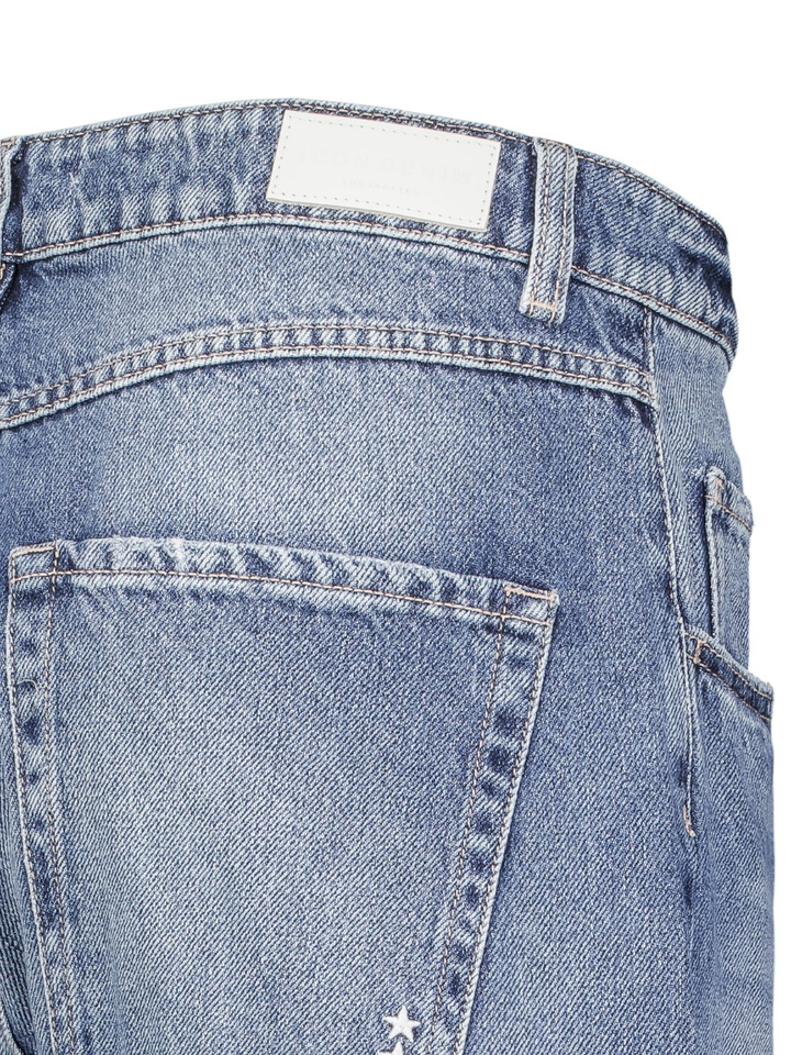 Blauwe wide leg jeans Poppy Icon 