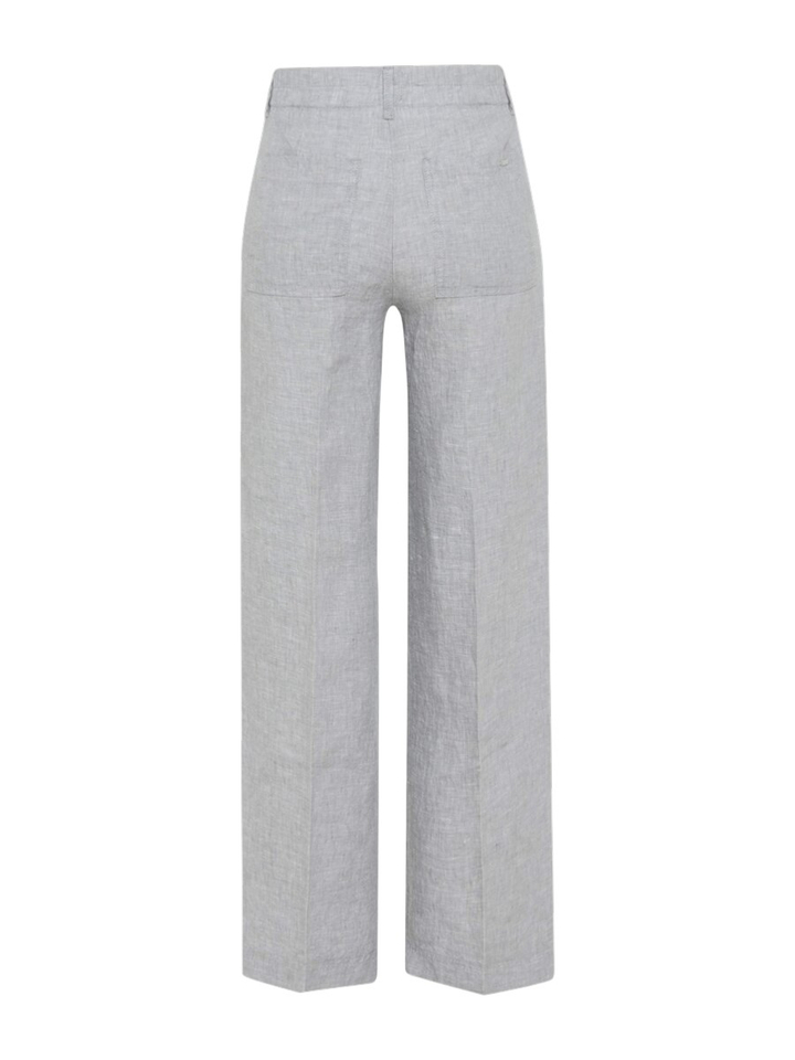 Grijze linnen broek Maine Brax