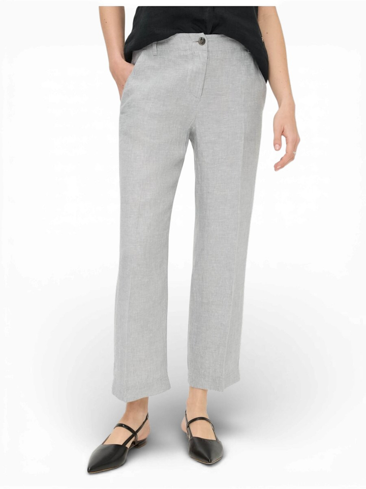 Grijze linnen broek Maine Brax